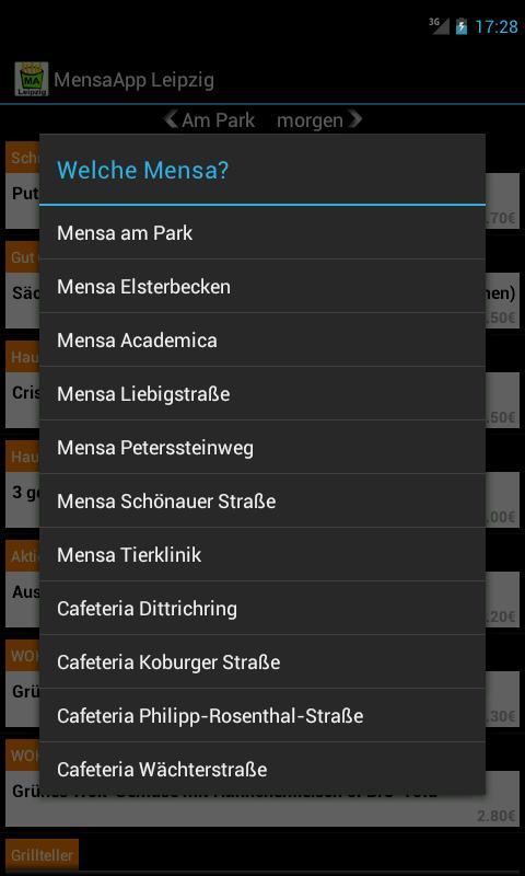 MensaApp Leipzig