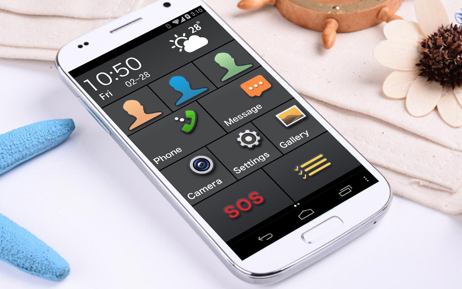 Large Launcher Dark Theme