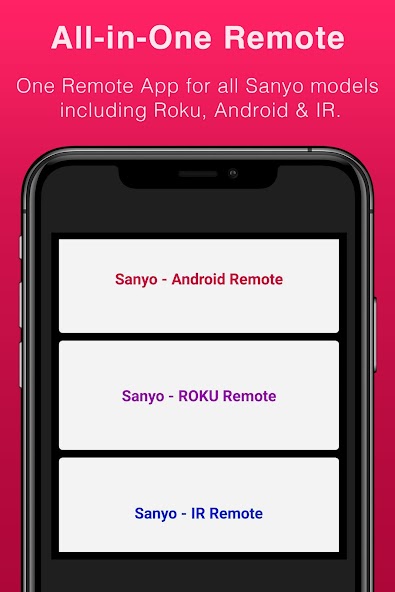 Sanyo TV Remote Control