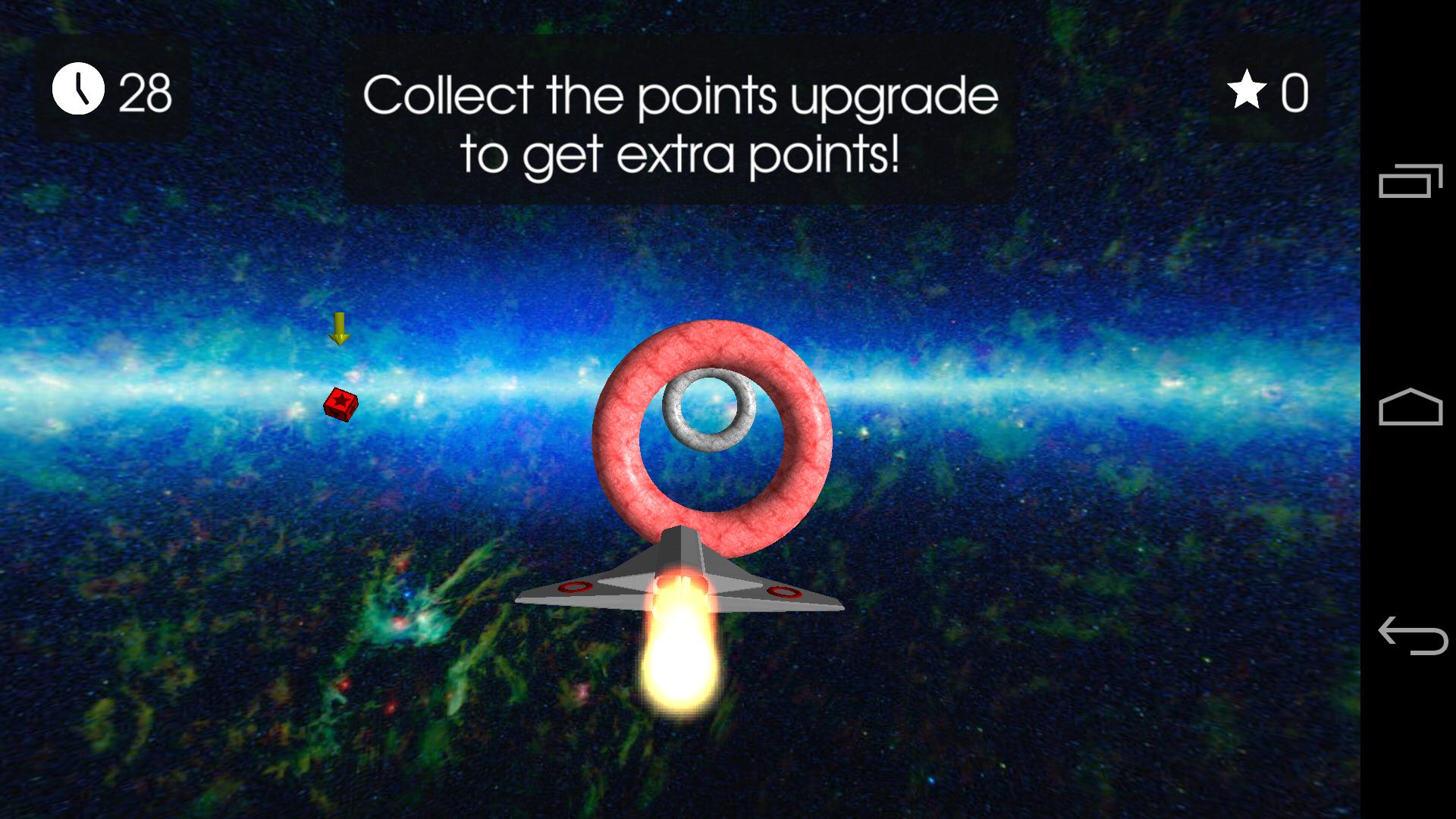 FLY through outer space!