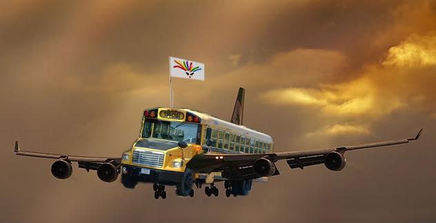 Flying Bus Simulator Free 2016