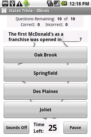 States Trivia - Illinois