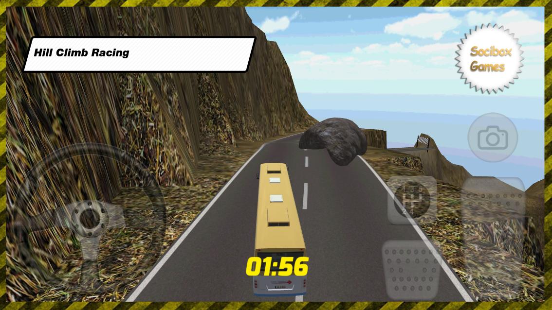 Bus Hill Climbing Racing