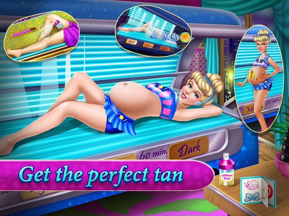 Cinderella Pregnant Tanning