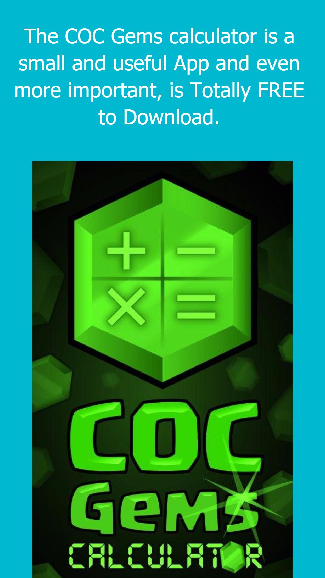 Gems Calculator For COC