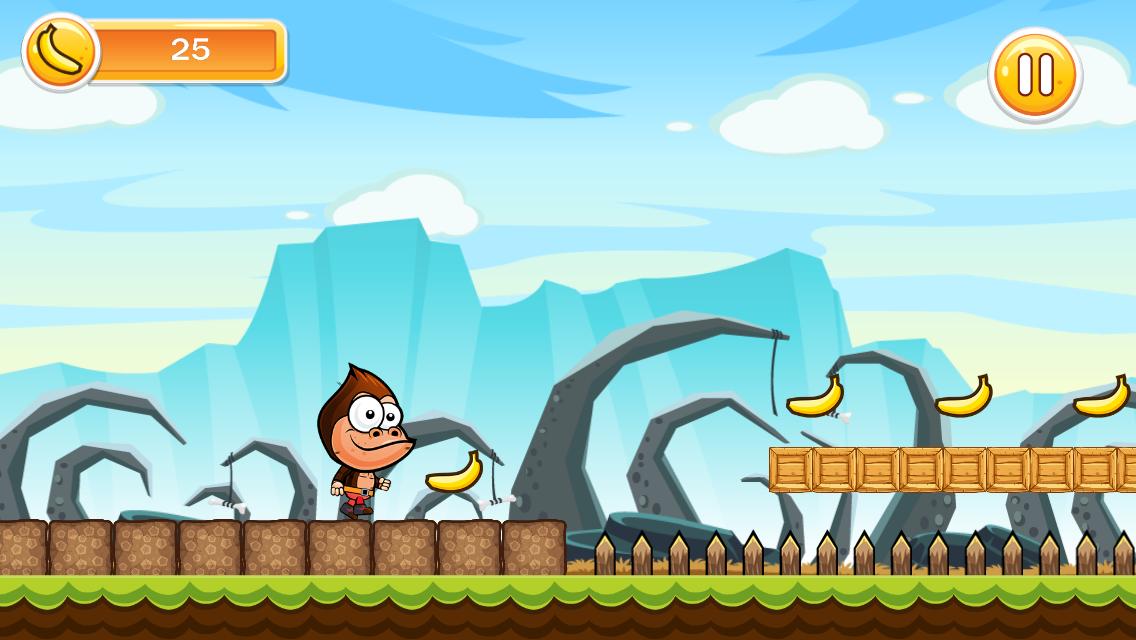 super gorilla banana kong run