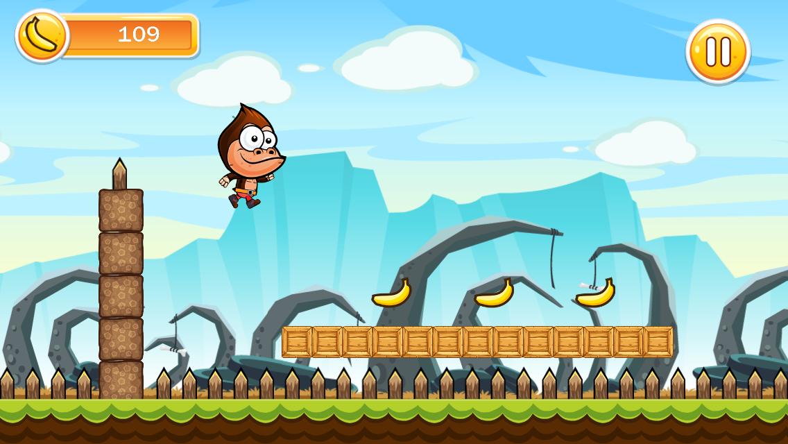 super gorilla banana kong run