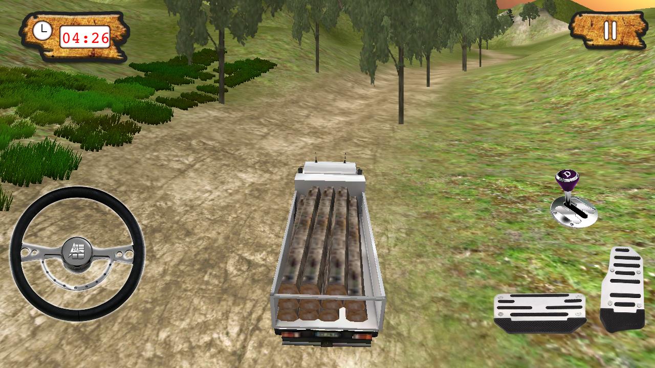 Jungle Wood Cargo Truck 3D