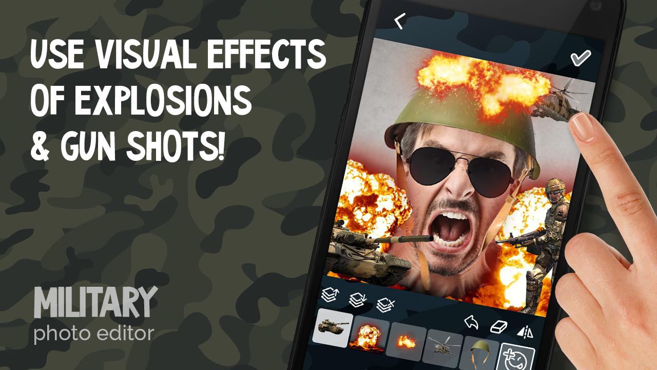 Photo Editor. Military