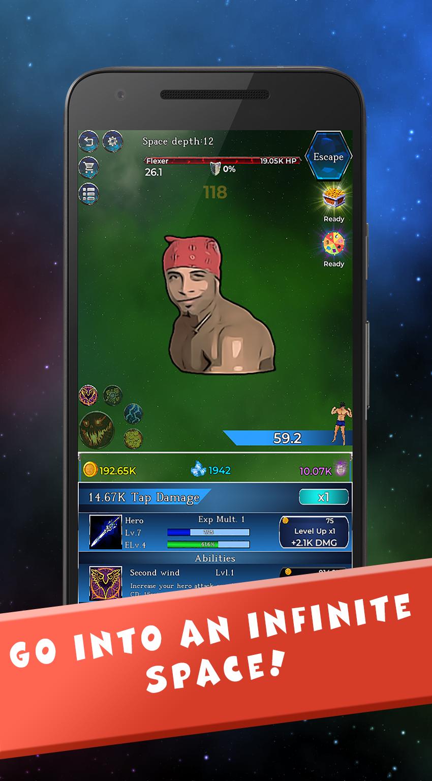 Gachimuchi in Space: IDLE RPG