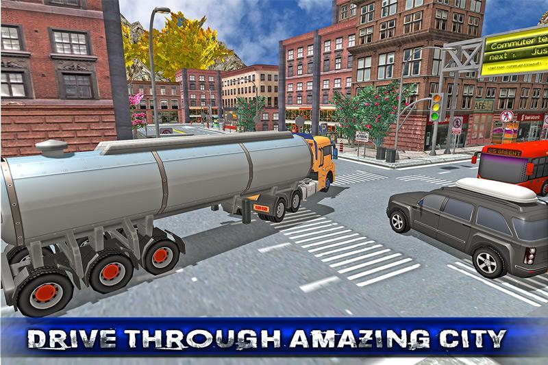 Oil Tanker Transport - Offroad Drive