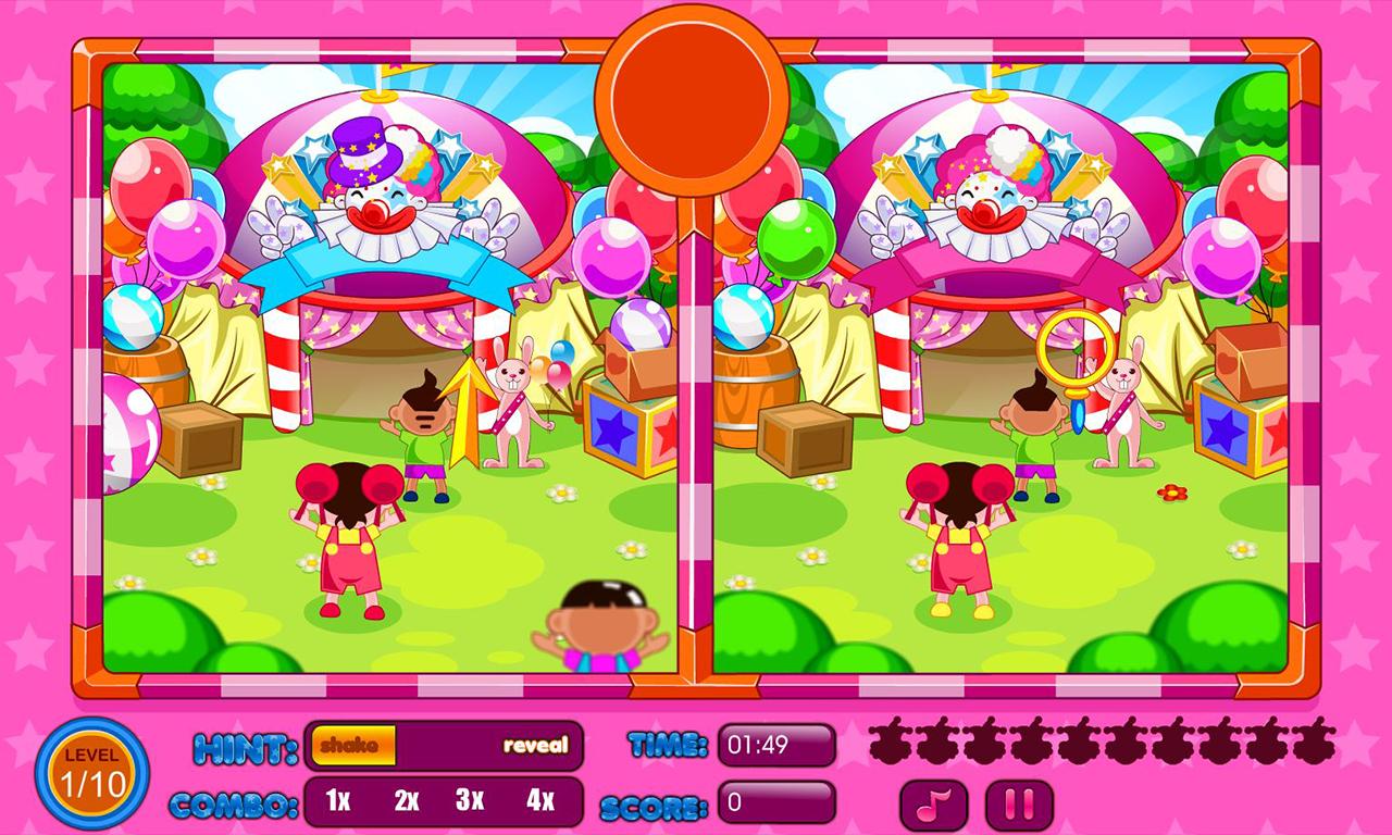 Spot the differences circus