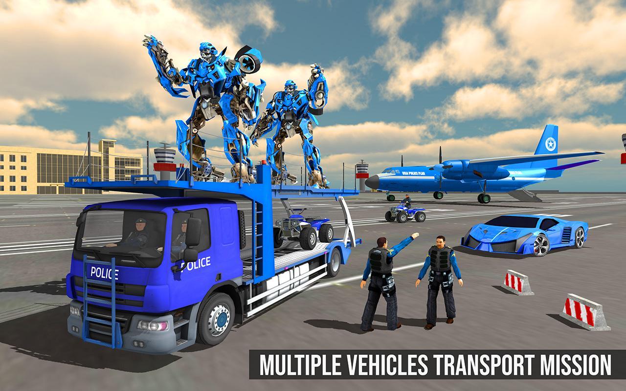 Police Car Robot Transform Sim