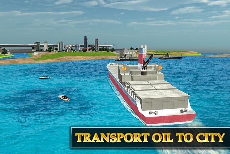 Cargo Ship Oil Transport Truck