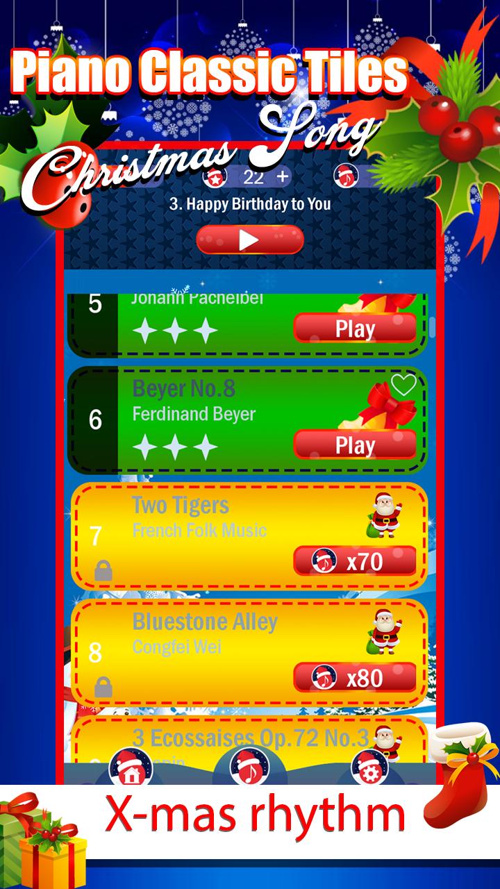 Piano Christmas Tiles