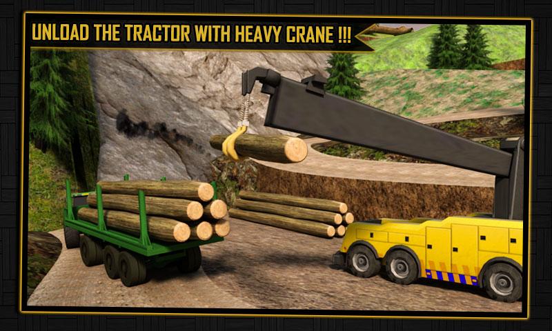 Log Transporter Tractor Crane