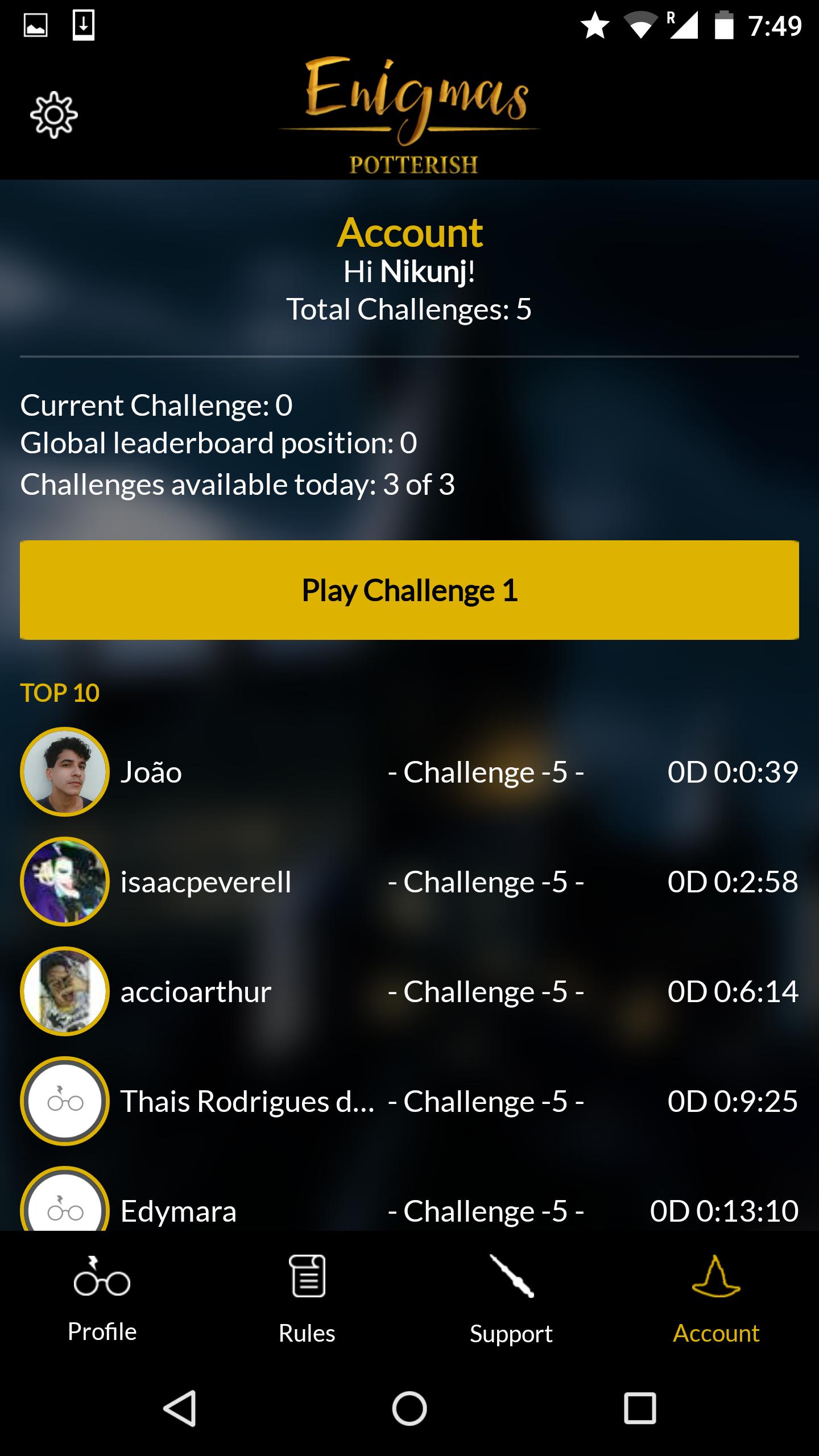 Enigmas Harry Potter