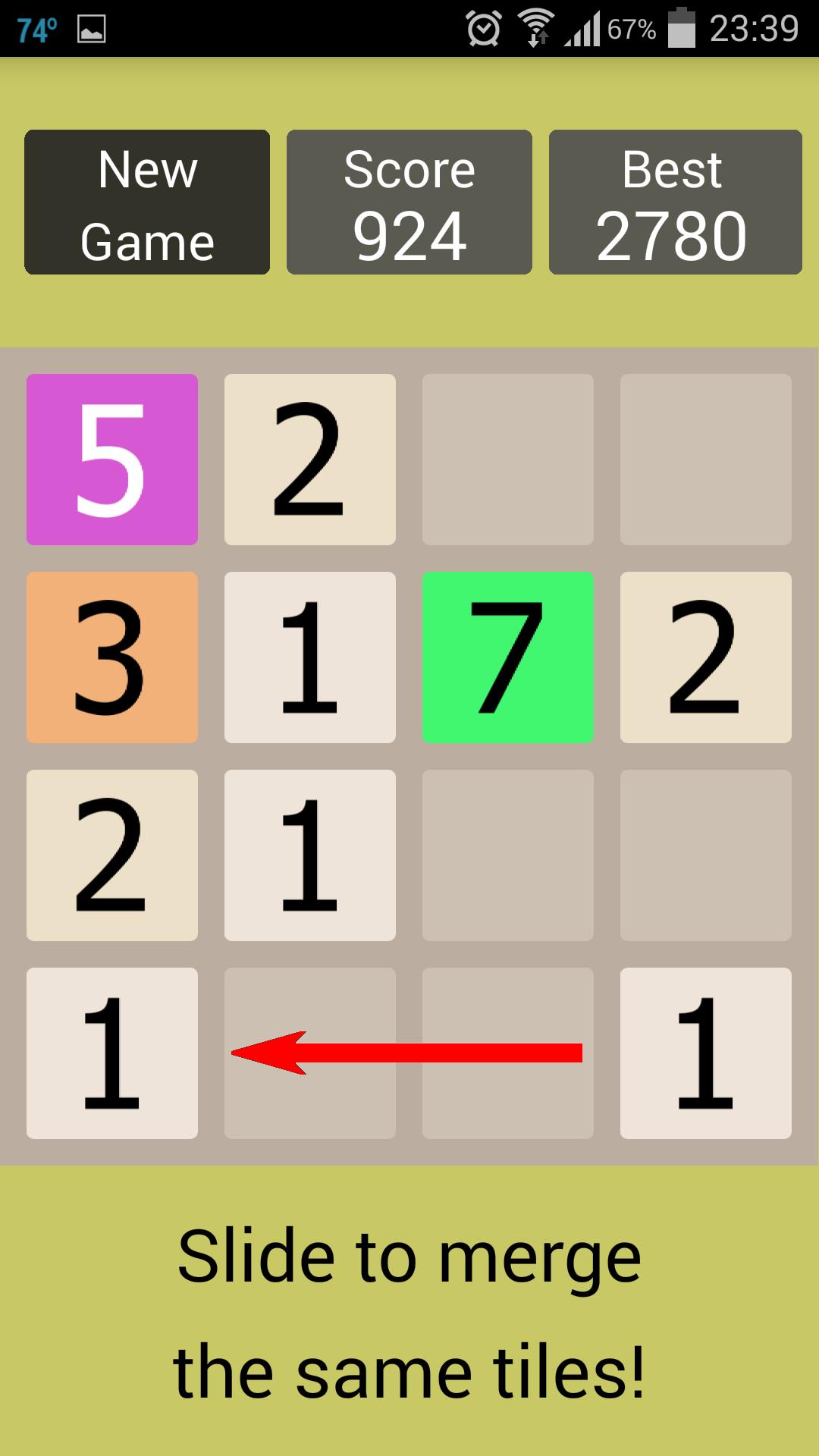 11 - version of 2048 game