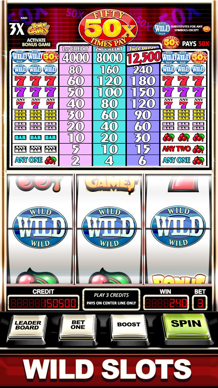 Slots Machine : Fifty Times Pay Free Classic Slots